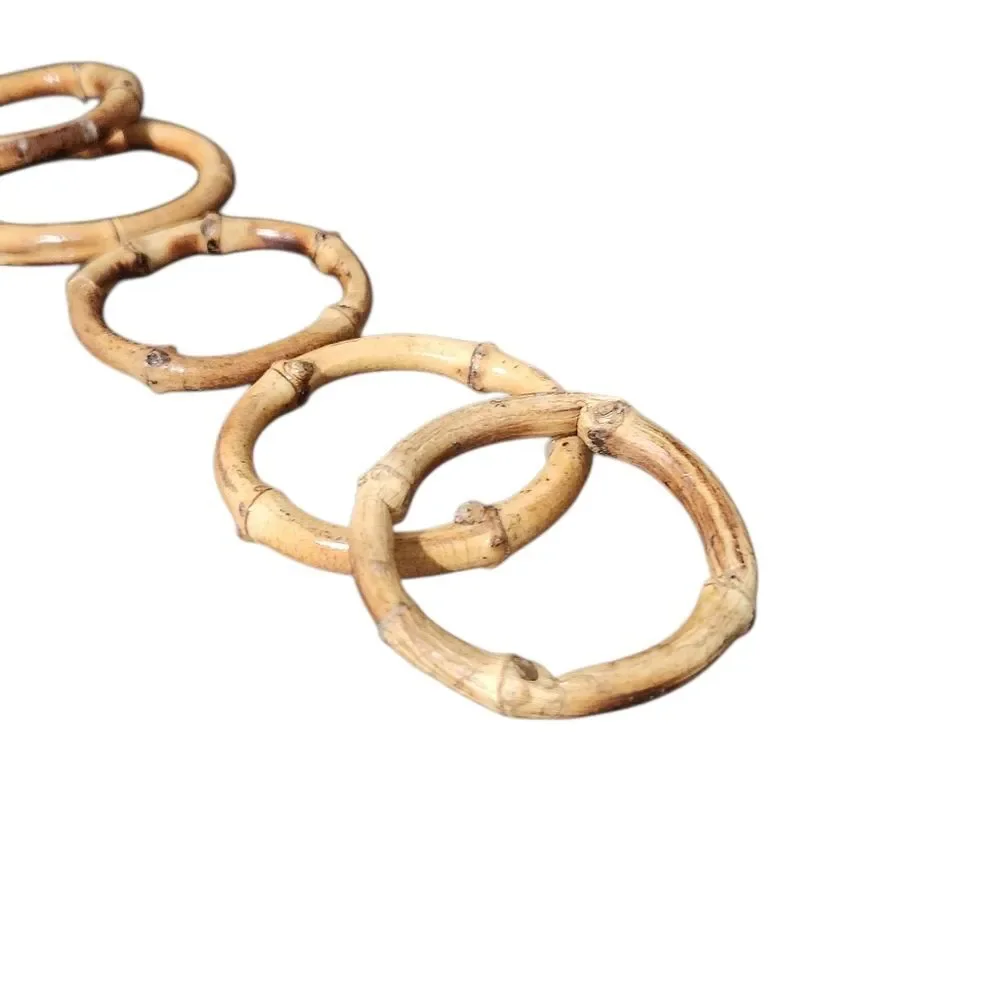 Hand Carved Napkin Rings Wood Made in Kenya African Animals Safari Set of 8